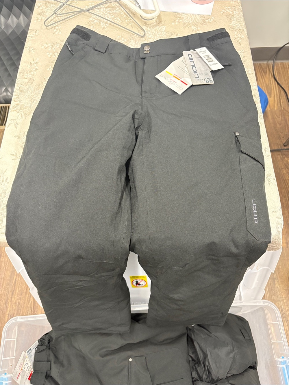 Liquido Black kids Cargo Snow Pant